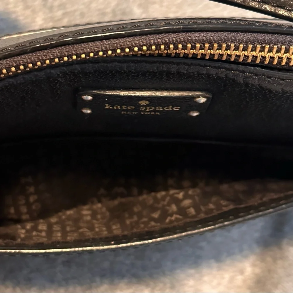 Kate Spade Black Leather Grove Street Millie Purse Crossbody Bag + Wallet